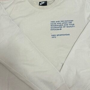 Nike Sweatshirt with Blue Text